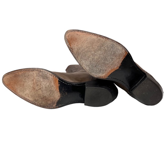 SOLD Imperial Gray Brown Leather Western Boot Made In USA Women 6 1/2 M - Picture 4 of 11